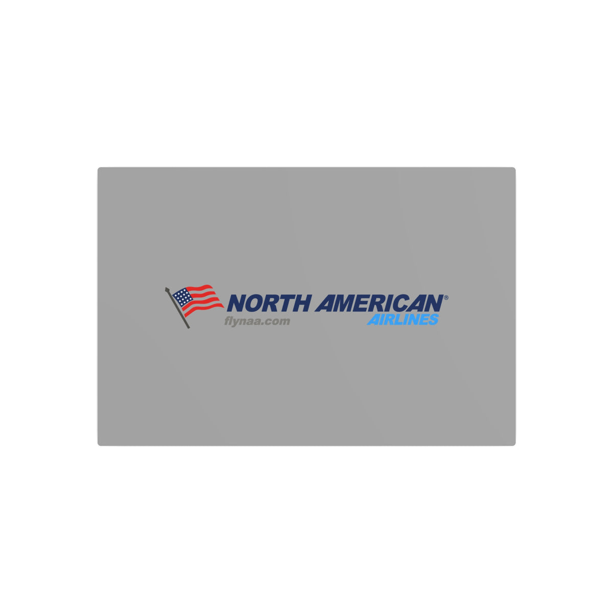 North American Airlines Metal Sign