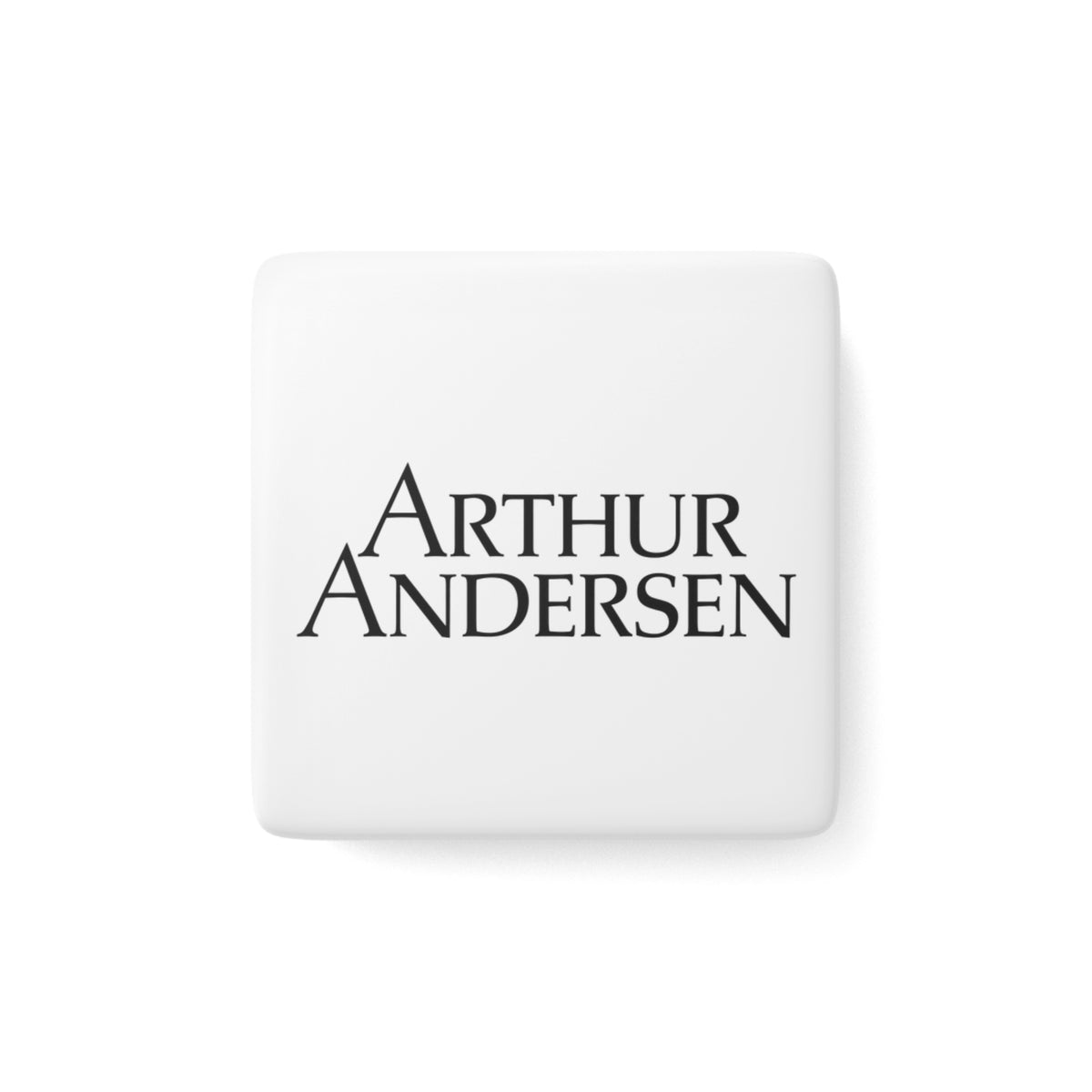 Arthur Andersen Square Porcelain Fridge Magnet