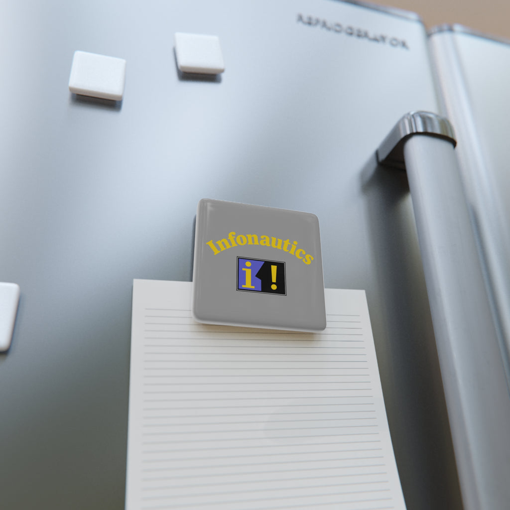 Infonautics Square Porcelain Fridge Magnet