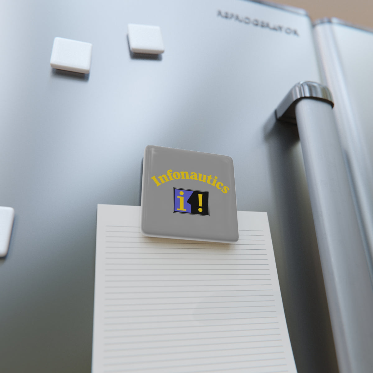 Infonautics Square Porcelain Fridge Magnet