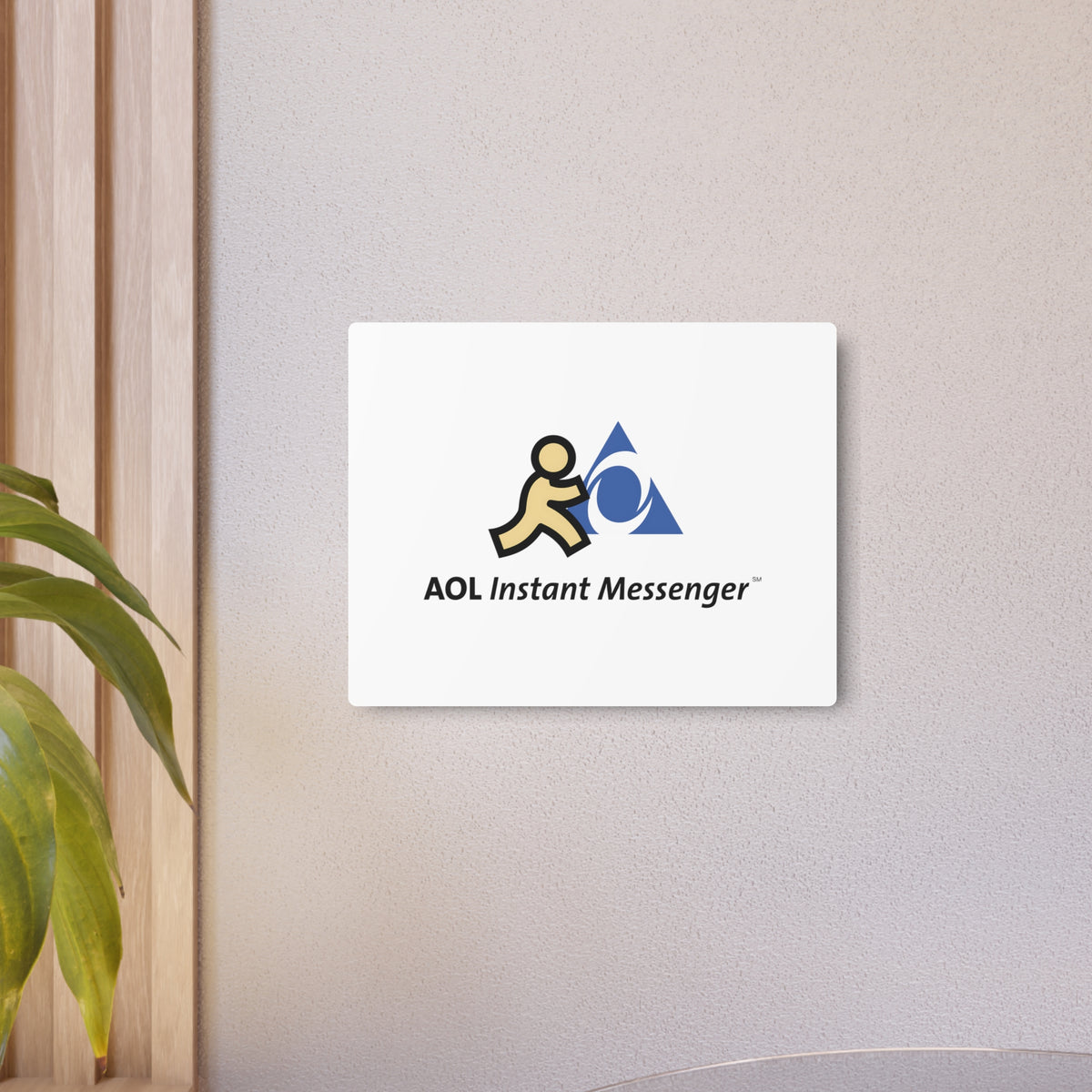 AOL Instant Messenger (AIM) Metal Sign