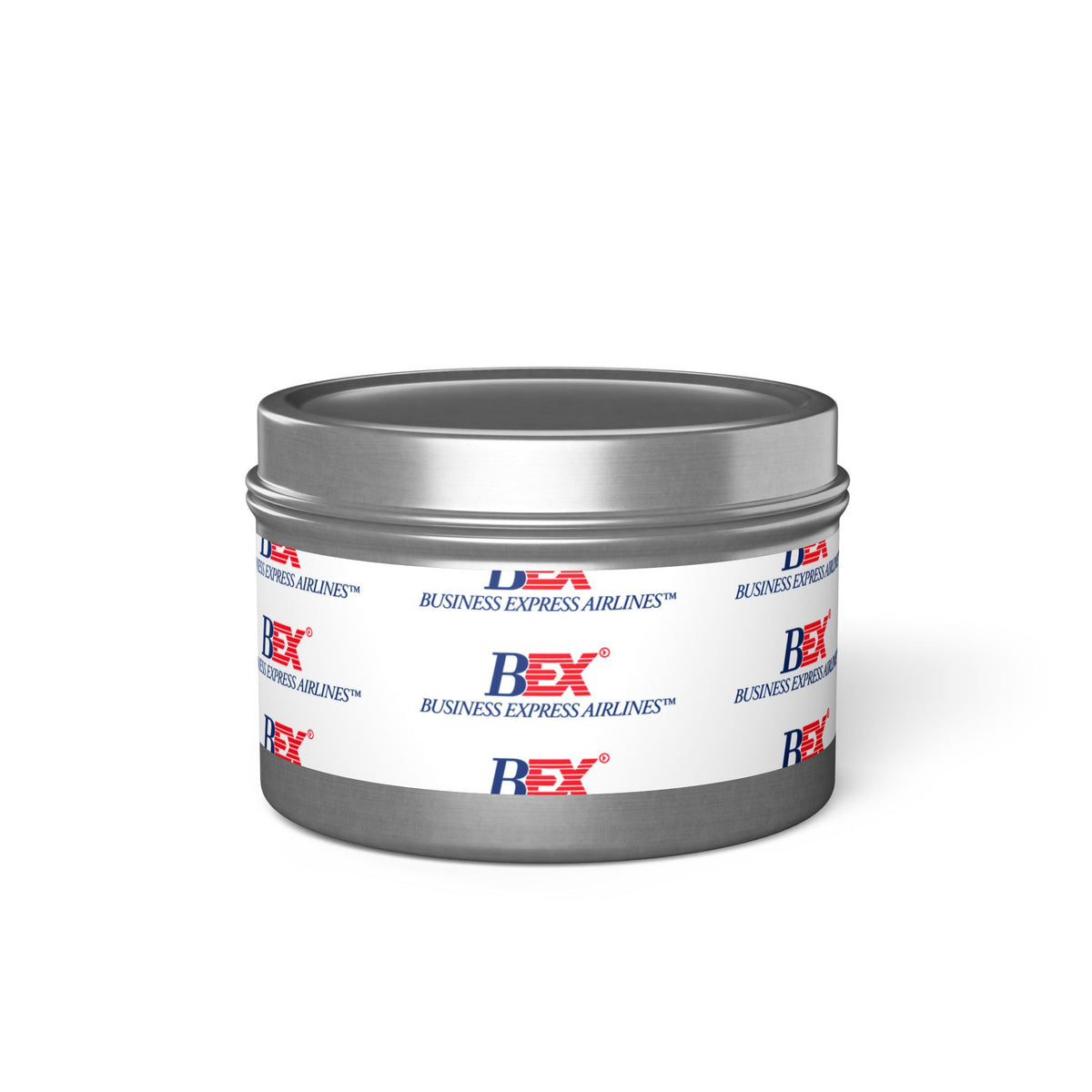 Business Express Airlines Tin Candle