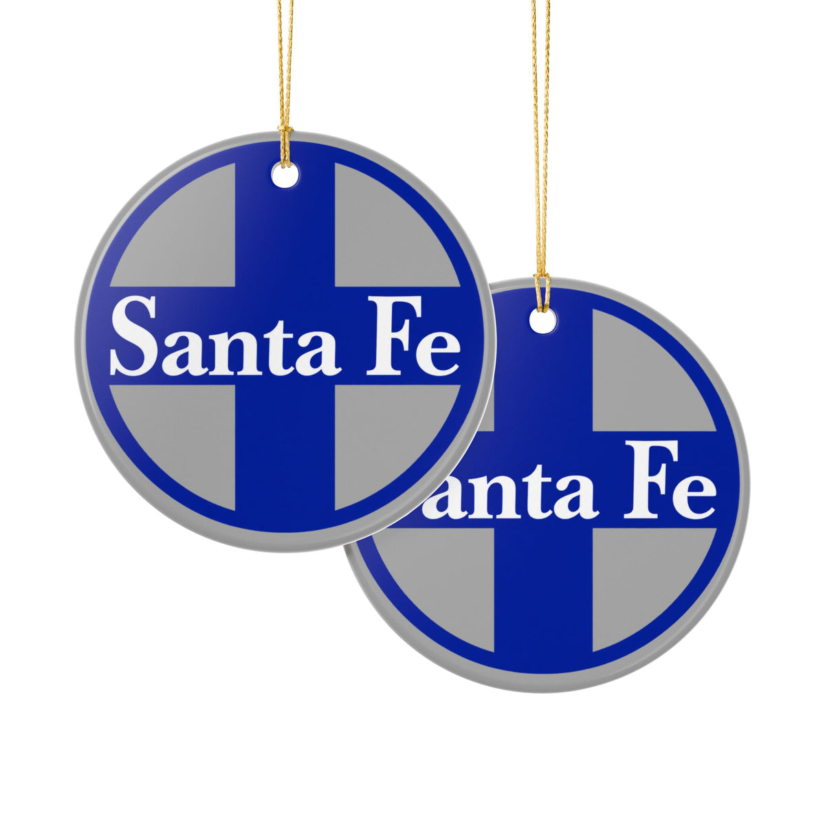 Atchison Topeka and Santa Fe Railway Ceramic Ornament