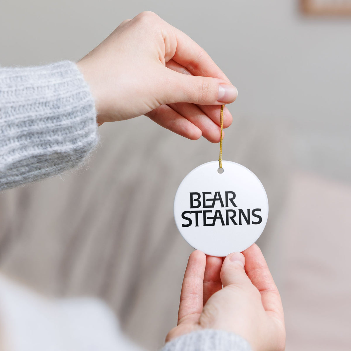 Bear Stearns Ceramic Ornament