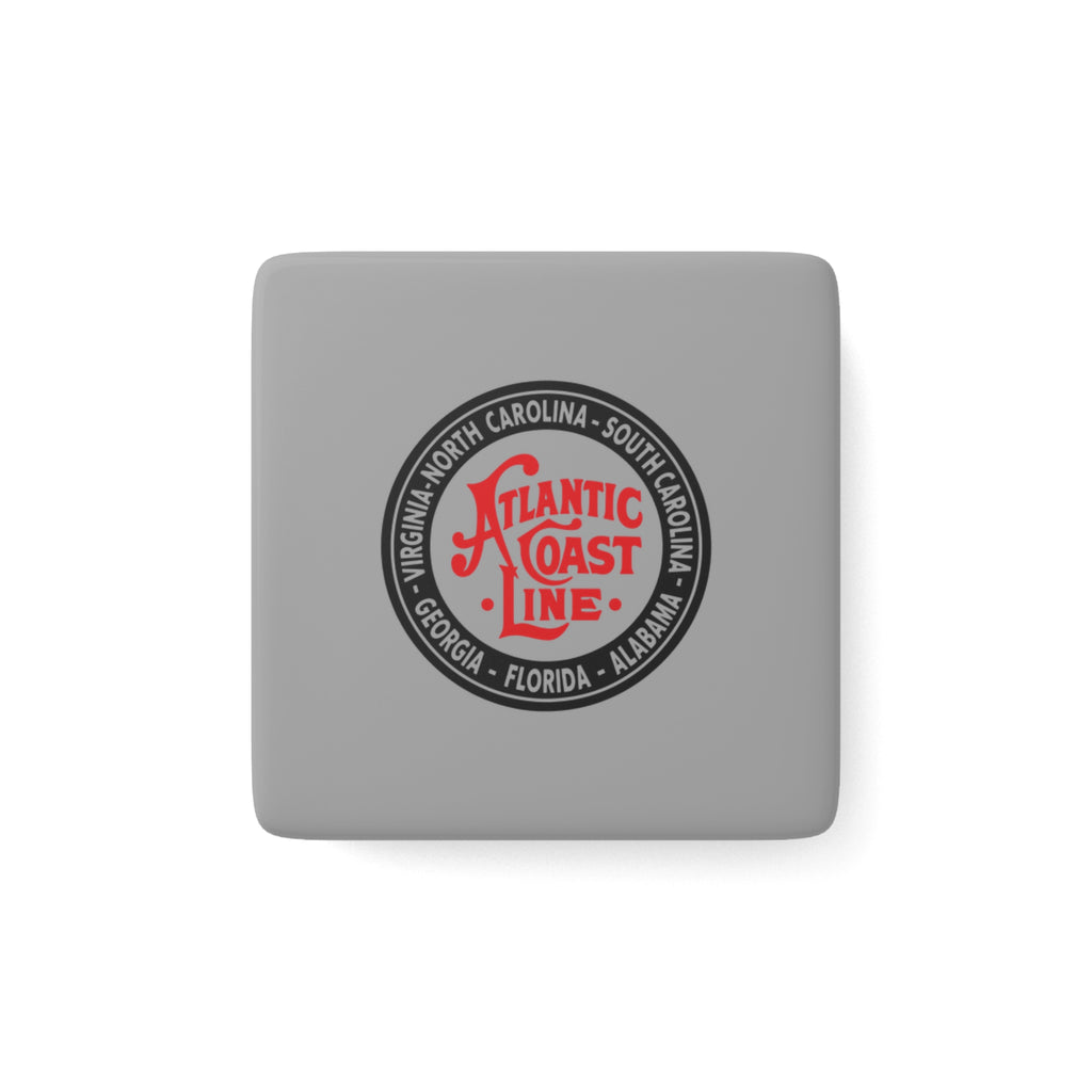 Atlantic Coast Line Railroad Square Porcelain Fridge Magnet