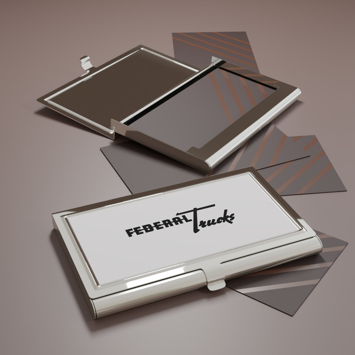 Federal Motor Truck Company Metal Business Card Holder