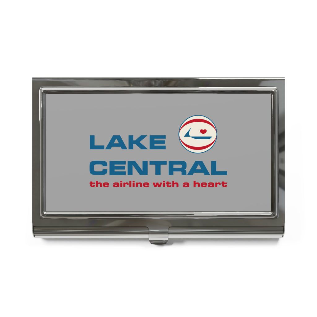Lake Central Airlines Metal Business Card Holder