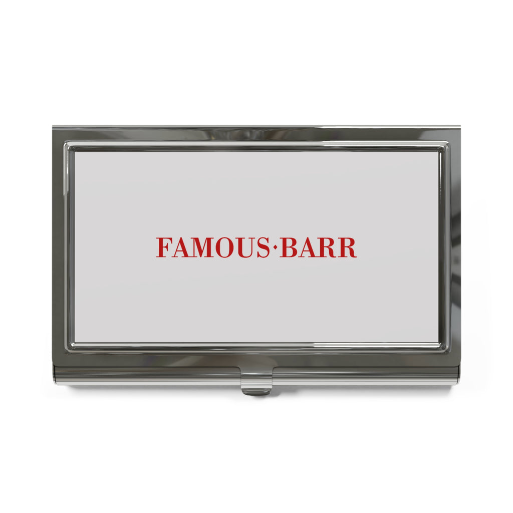 Famous-Barr Metal Business Card Holder
