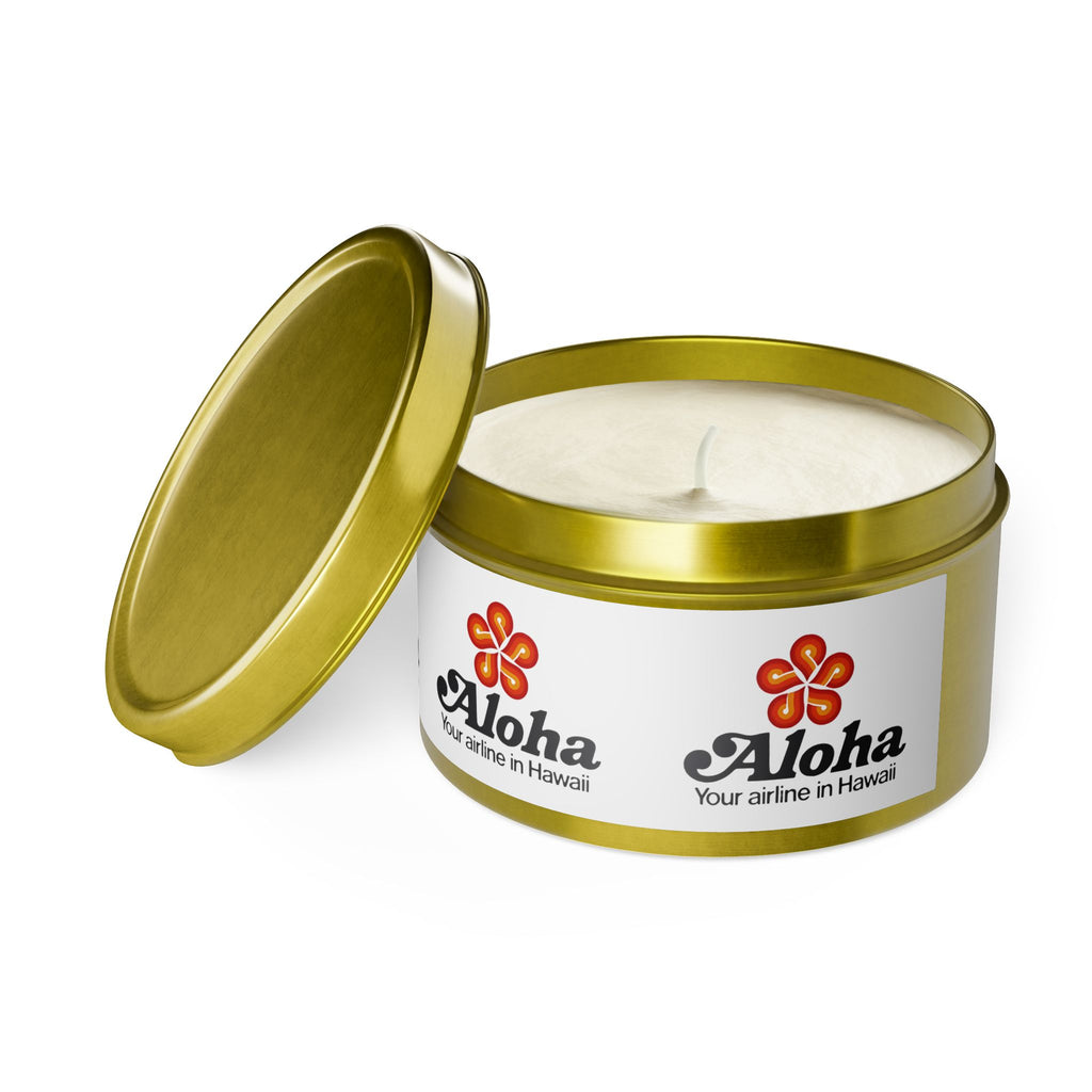 Aloha Airlines Tin Candle