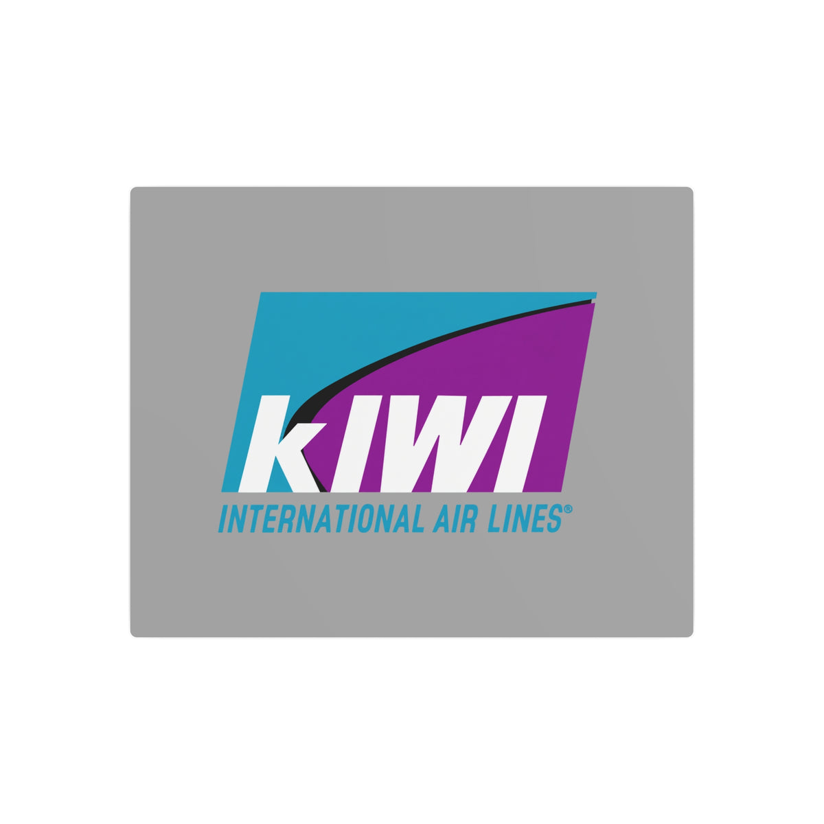Kiwi International Air Lines Metal Sign