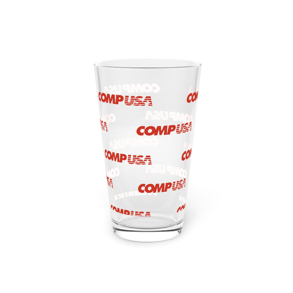 CompUSA 16oz Pint Glass