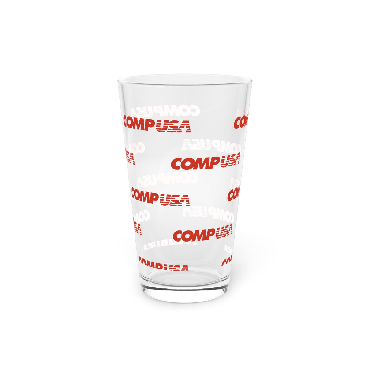 CompUSA 16oz Pint Glass