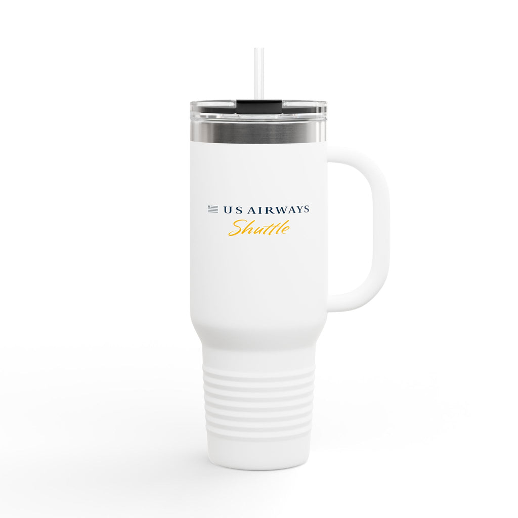US Airways Shuttle 40oz Insulated Travel Mug Stainless Tumbler