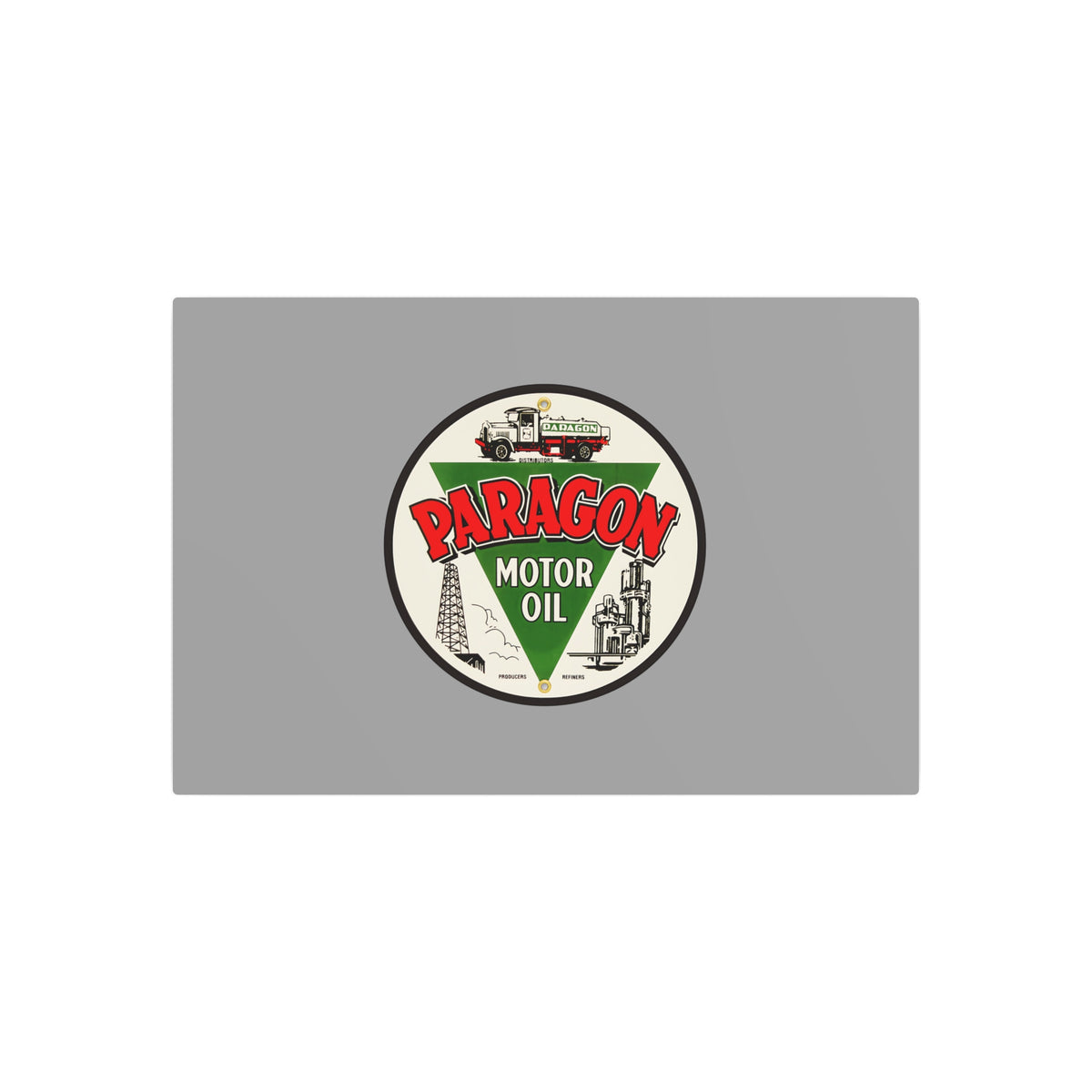 Paragon Oil Metal Sign