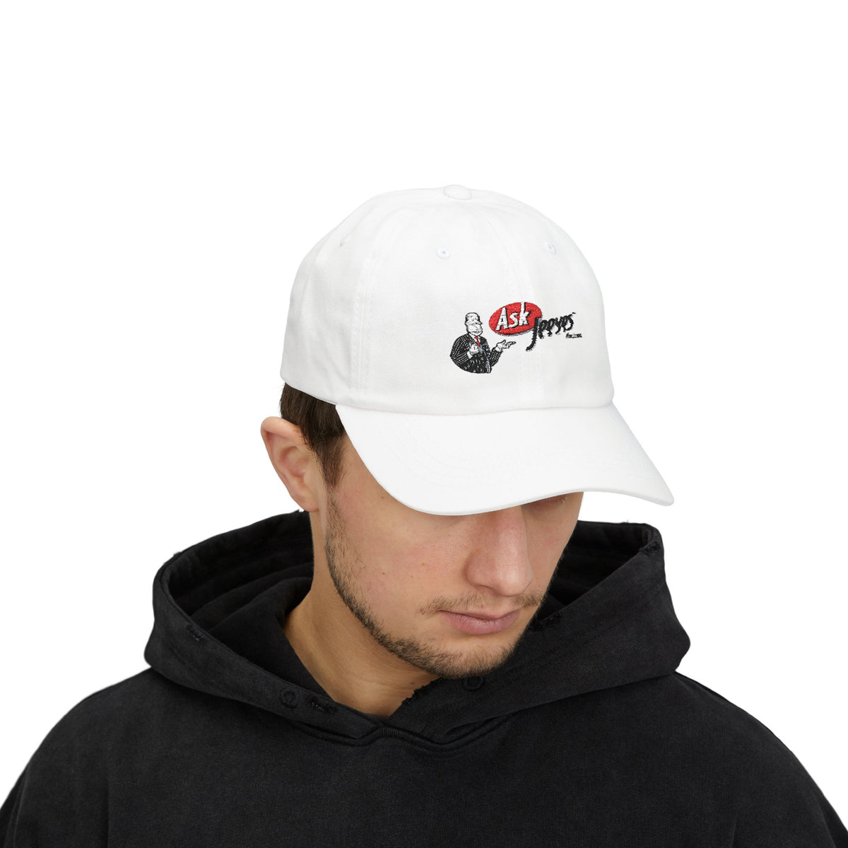 Ask Jeeves Embroidered Dad Cap Hat