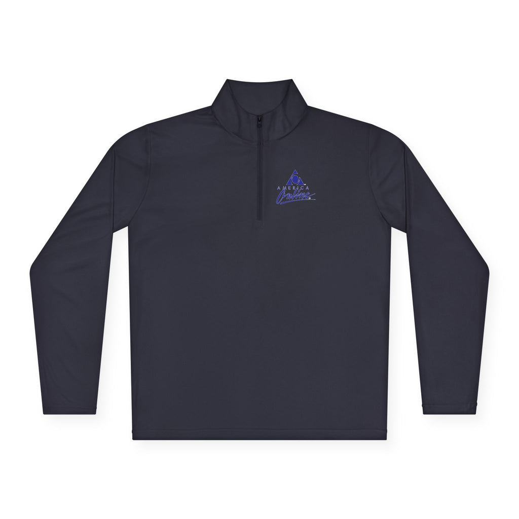 America Online (AOL) Unisex Quarter Zip Pullover