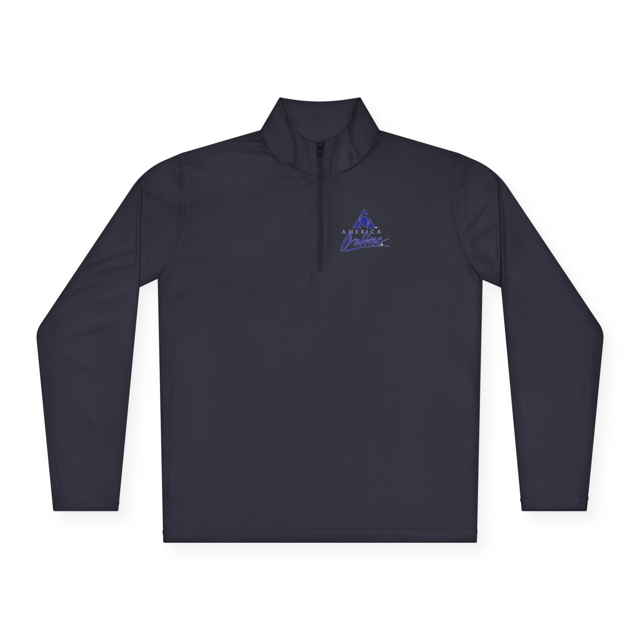 America Online (AOL) Unisex Quarter Zip Pullover
