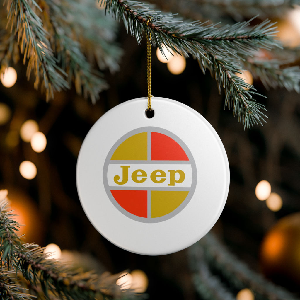 Kaiser Jeep Ceramic Ornament