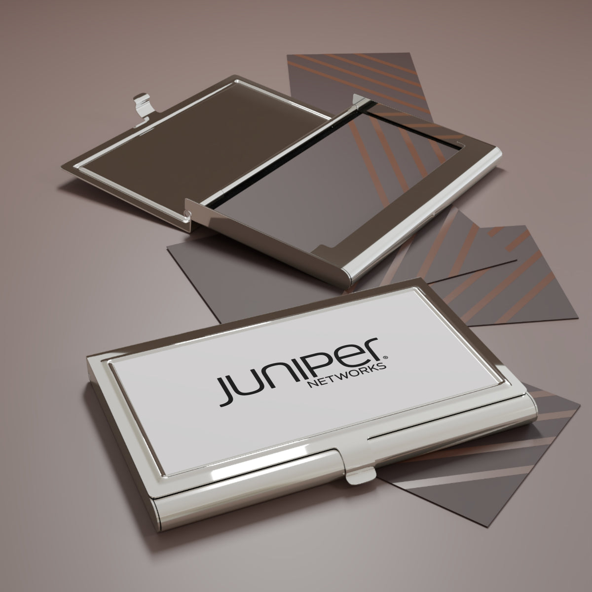 Juniper Networks Metal Business Card Holder