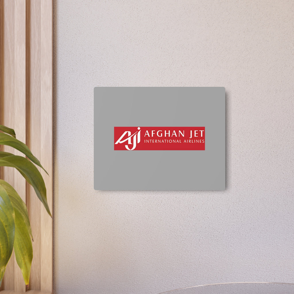 Afghan Jet International Airlines Metal Sign