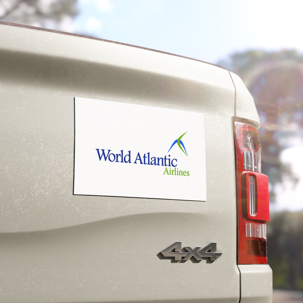 World Atlantic Airlines Car Magnet