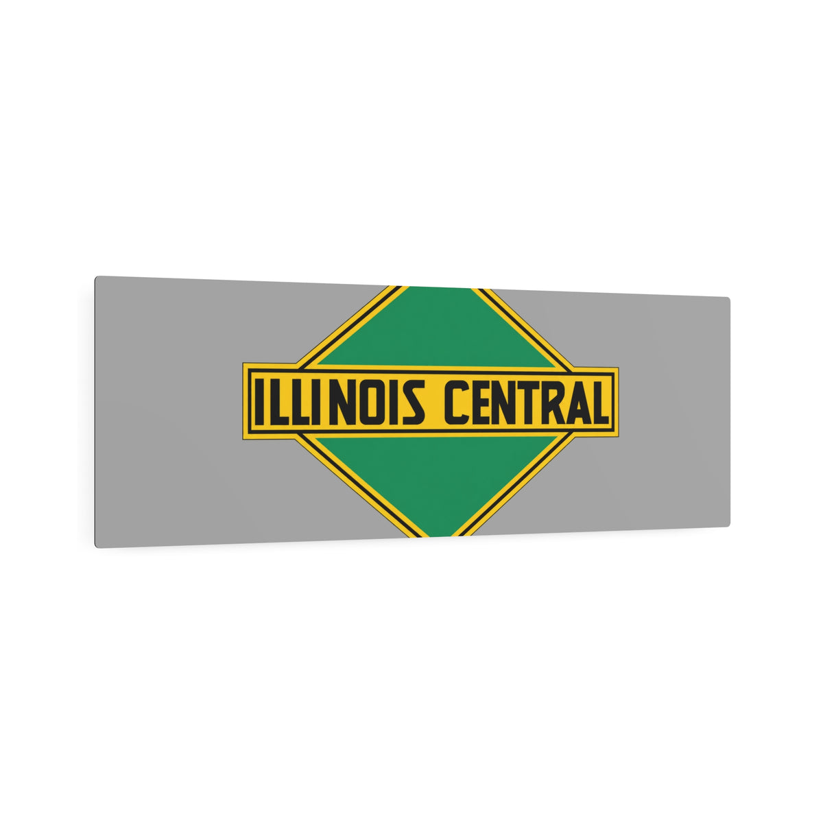 Illinois Central Railroad Metal Sign
