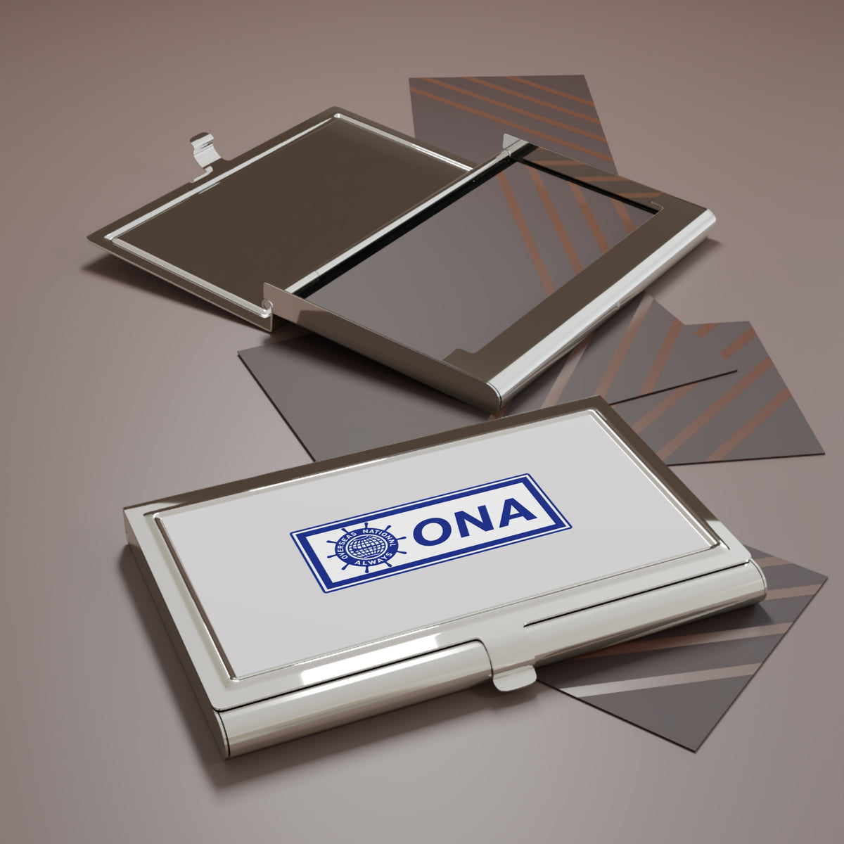 Overseas National Airways Metal Business Card Holder