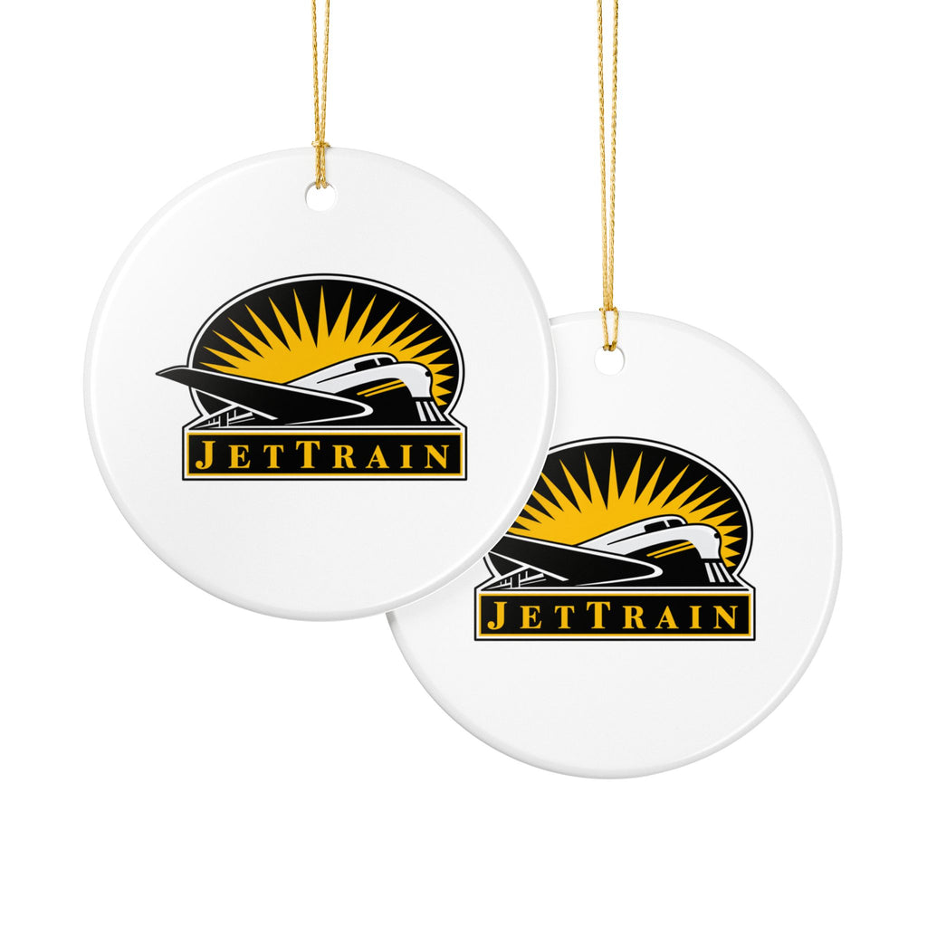 Bombardier JetTrain Ceramic Ornament